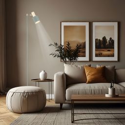 Argon Doria lampa stojąca 1x15W szałwia/mosiądz 4271