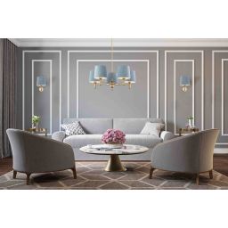 Argon Ponte kinkiet 1x15 W mosiądz-niebieski 4347