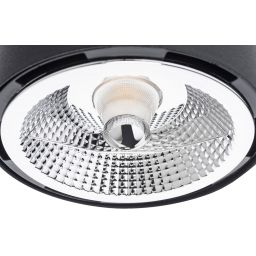 Argon Clevland lampa wisząca 1x12 W czarna 4691BZ