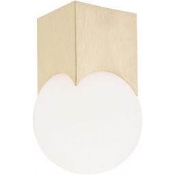 Argon Austin lampa podsufitowa 1x7W mosiądz szczotkowany/opal 4712