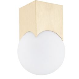 Argon Austin lampa podsufitowa 1x7W mosiądz szczotkowany/opal 4712