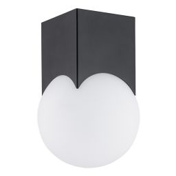 Argon Austin lampa podsufitowa 1x7W czarny mat/opal 4713