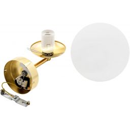 Argon Satelite Plus kinkiet 1x15W mosiądz/opal mat 4744