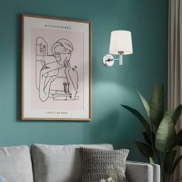 Argon Bolzano Plus kinkiet 1x15 W biały-chrom 4760