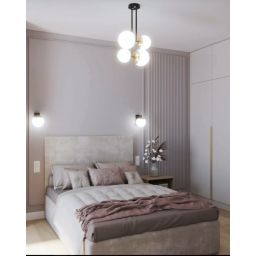 Argon Moritz kinkiet 1x15W opal mat/czarny/mosiądz 4771