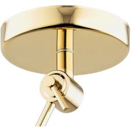 Argon Zakyntos Plus lampa wisząca 1x15W biały/mosiądz 4895