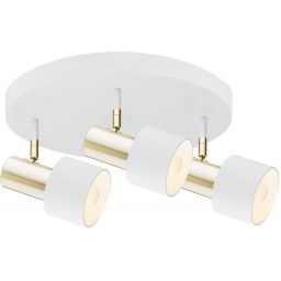 Argon Doria lampa podsufitowa 3x15W biały/mosiądz 6008