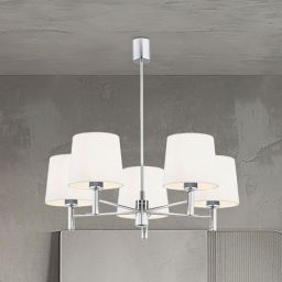 Argon Bolzano Plus lampa wisząca 5x15W biały/chrom 2110
