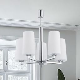 Argon Camelot lampa wisząca 5x15W biały/chrom 2053