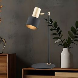 Argon Doria lampa biurkowa 1x15W czarny/mosiądz 4257
