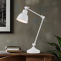 Argon Eufrat lampa biurkowa 1x15W biała 3194
