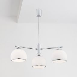 Argon Marbella lampa podsufitowa 3x15W opal mat/chrom 1487