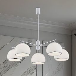 Argon Marbella lampa podsufitowa 5x15W opal mat/chrom 2087