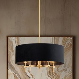 Argon Abbano lampa podsufitowa 5x7W czarny/mosiądz szczotkowany 2133