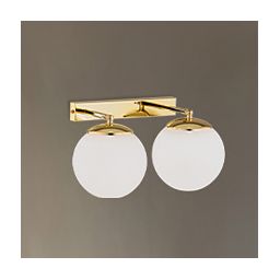 Argon Satelite Plus kinkiet 2x15W mosiądz/opal mat 1052