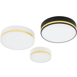 Argon Amore plafon 3x15W czarny/złoty 6141