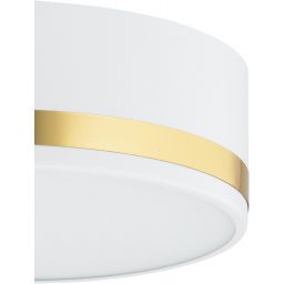 Argon Amore plafon 2x15W biały/złoty 7035