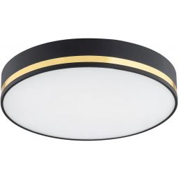 Argon Amore plafon 2x15W czarny/złoty 7041