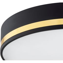 Argon Amore plafon 2x15W czarny/złoty 7041