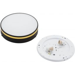 Argon Amore plafon 2x15W czarny/złoty 7041