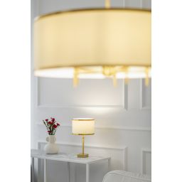 Argon Abbano kinkiet 1x15W śmietankowy/złoty/mosiądz szczotkowany 8033