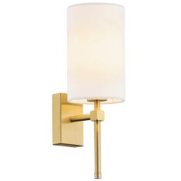 Argon Abruzzo kinkiet 1x7W biały/mosiądz szczotkowany 8034