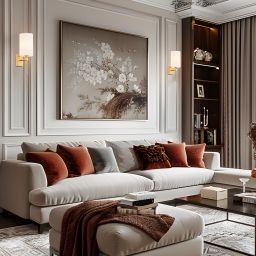 Argon Abruzzo kinkiet 1x7W biały/mosiądz szczotkowany 8034