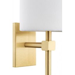 Argon Abruzzo kinkiet 1x7W biały/mosiądz szczotkowany 8034