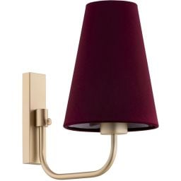 Argon Safiano kinkiet 1x15W bordowy/złoty 8313