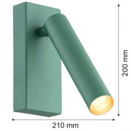 Argon Rio kinkiet 1x4,2W LED zielony 8332