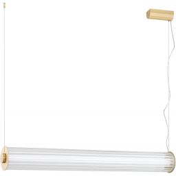 Argon Hampton lampa wisząca 1x90 W mosiądz-przezroczysta 8624