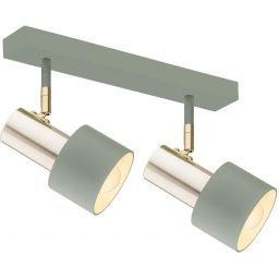 Argon Doria lampa podsufitowa 2x15W szałwia/mosiądz 926