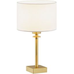 Argon Abbano lampa stołowa 1x15 W biała-mosiądz 8047