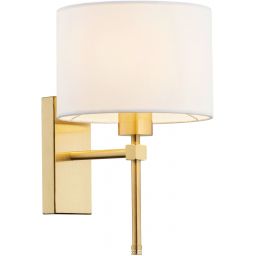 Argon Abbano kinkiet 1x15 W biały-mosiądz 8048