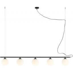 Aldex Beryl lampa wisząca 5x10 W czarna 1006F1