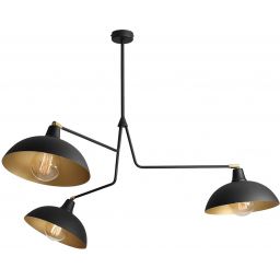 Aldex Escape lampa podsufitowa 3x15 W czarna 1036E_1