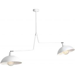 Aldex Escape lampa podsufitowa 2x15 W biała 1036H