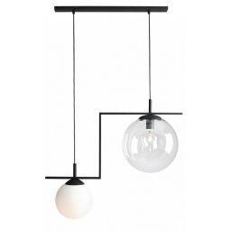 Aldex Zac lampa wisząca 2x15 W czarna 1038H1