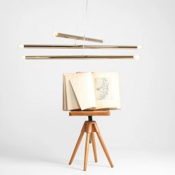 Aldex Tubo 6 lampa wisząca 6x40W złota 1072K30