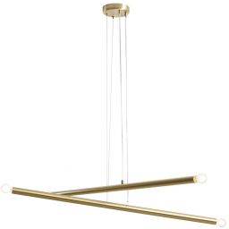 Aldex Tubo lampa wisząca 4x10 W mosiądz 1072L40