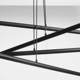 Aldex Tubo 8 lampa wisząca 8x40W czarna 1072P1