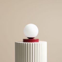 Aldex Ball lampa stołowa 1x10 W czerwona 1076B15_S