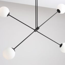 Aldex Ohio lampa podsufitowa 4x10 W czarna 1081PL_L1