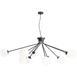 Aldex Holm lampa wisząca 10x40 W czarna 1082M1