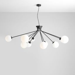 Aldex Holm lampa wisząca 10x40 W czarna 1082M1