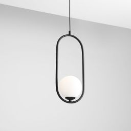 Aldex Riva lampa wisząca 1x40 W czarna 1086G1
