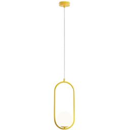 Aldex Riva lampa wisząca 1x10 W żółta 1086G14