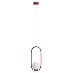 Aldex Riva lampa wisząca 1x10 W czerwona 1086G15