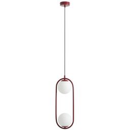 Aldex Riva lampa wisząca 2x10 W czerwona 1086H15