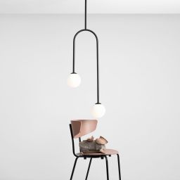 Aldex Nave lampa podsufitowa 2x10 W czarna 1088PL_H1